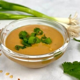 Finished peanut sauce