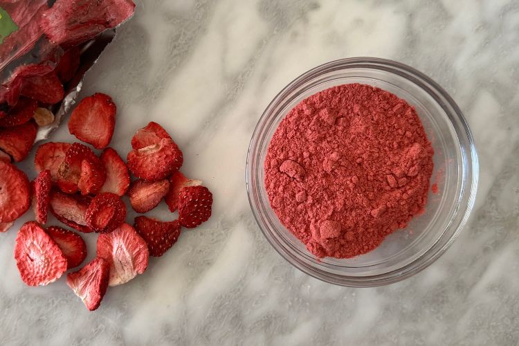 Freeze dried strawberries