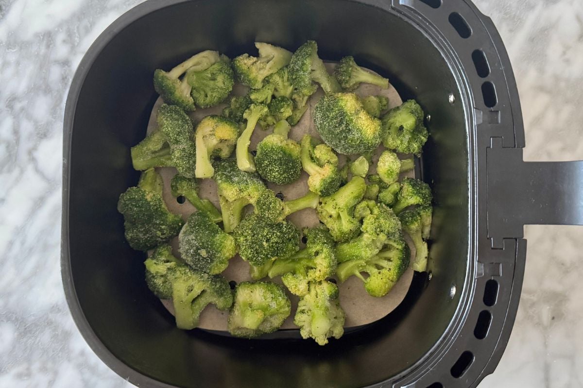 Frozen broccoli in the air fryer