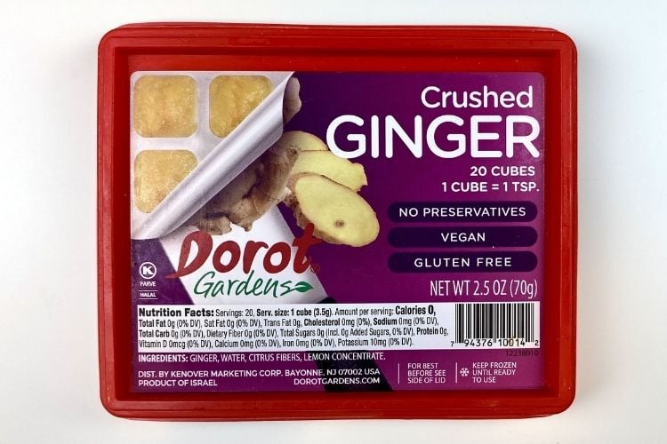 Frozen ginger