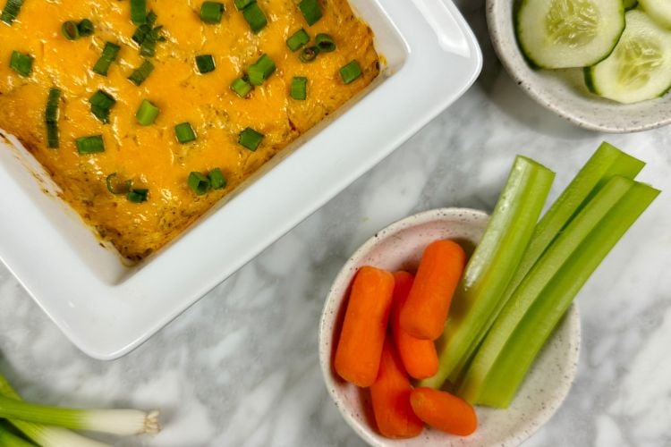 Greek Yogurt Buffalo Chicken Dip