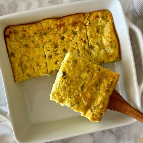Green Chile Egg Casserole With Cottage Cheese