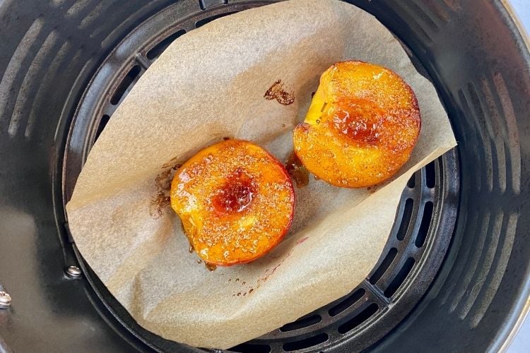 Healthy Air Fryer Peach Dessert