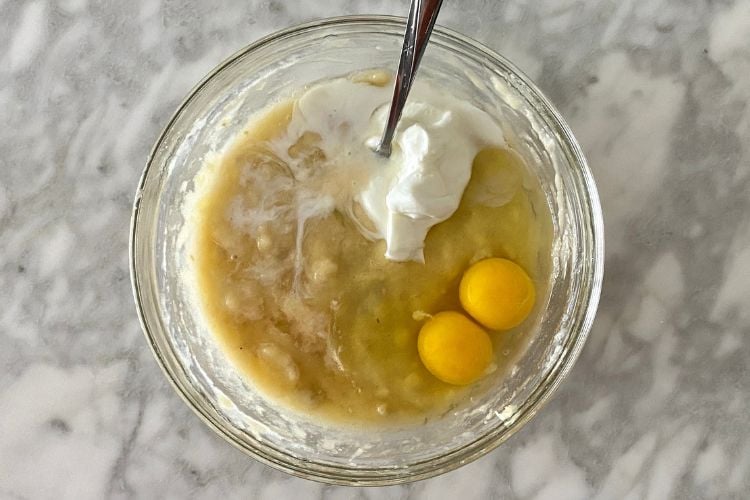 Healthy Banana Bread Wet Ingredients