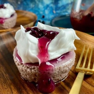 Healthy Blueberry Cheesecake by Healthy Foodie Girl