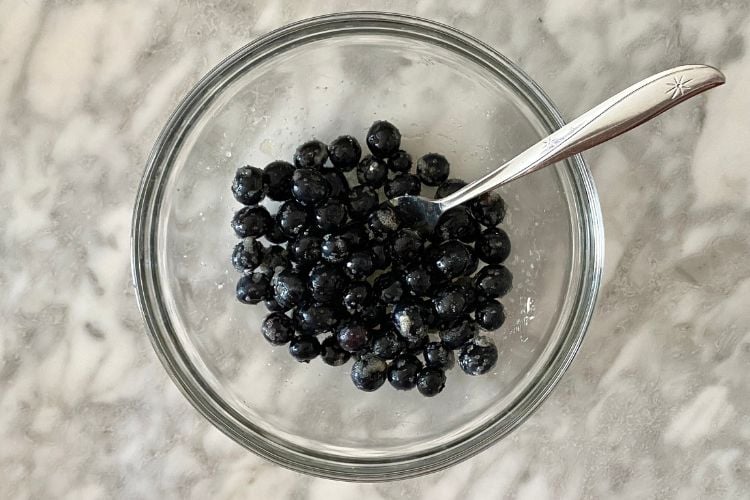 Healthy Blueberry Crisp