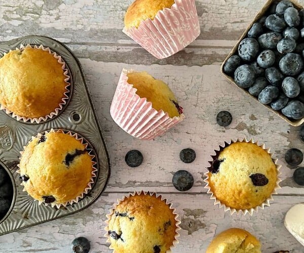 Healthy Blueberry Muffins With Yogurt