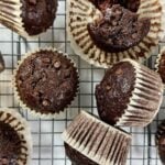 Healthy Chocolate Zucchini Muffins