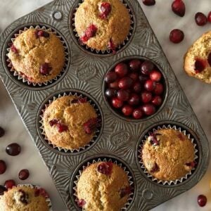 Healthy Cranberry Orange Muffins Recipe