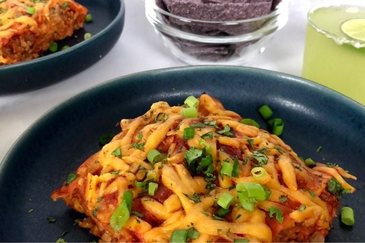 Healthy cheese enchiladas