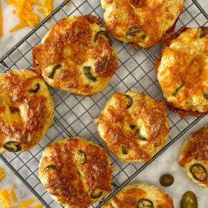 High-Protein Jalapeño Cheddar Bagels