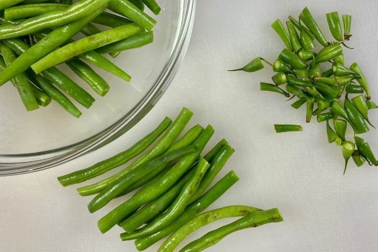 How To Cut Green Beans