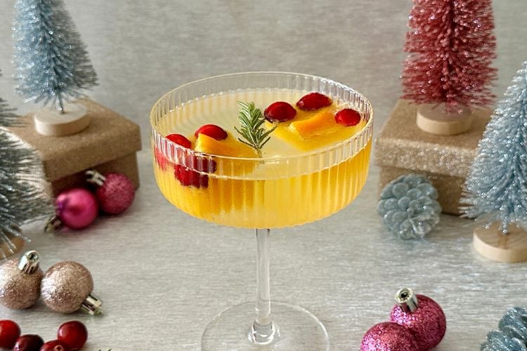 Ice cubes with juice