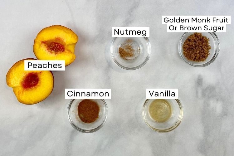 Ingredients For Air Fryer Peaches