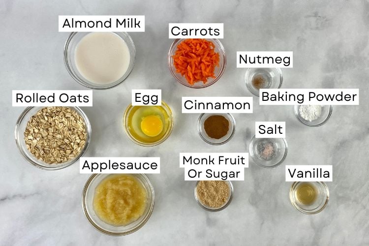 Ingredients For Baked Oats