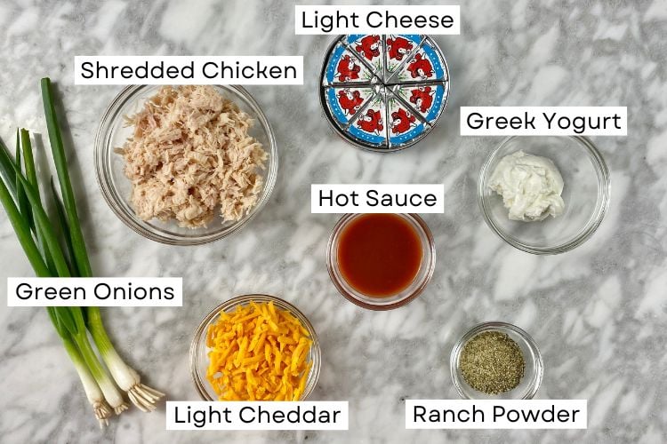 Ingredients For Buffalo Chicken Dip