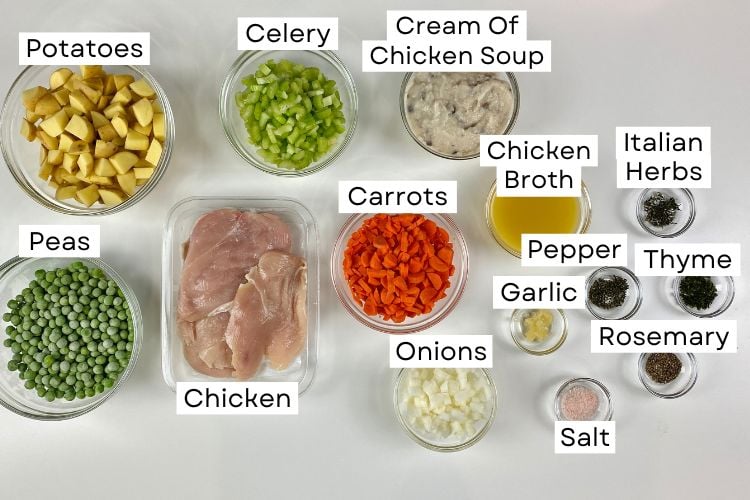 Ingredients For Chicken Pot Pie Soup