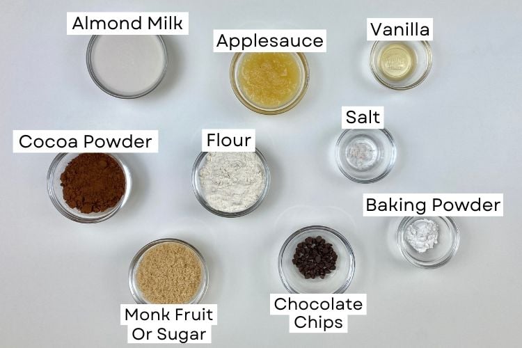 Ingredients For Chocolate Mug Cake