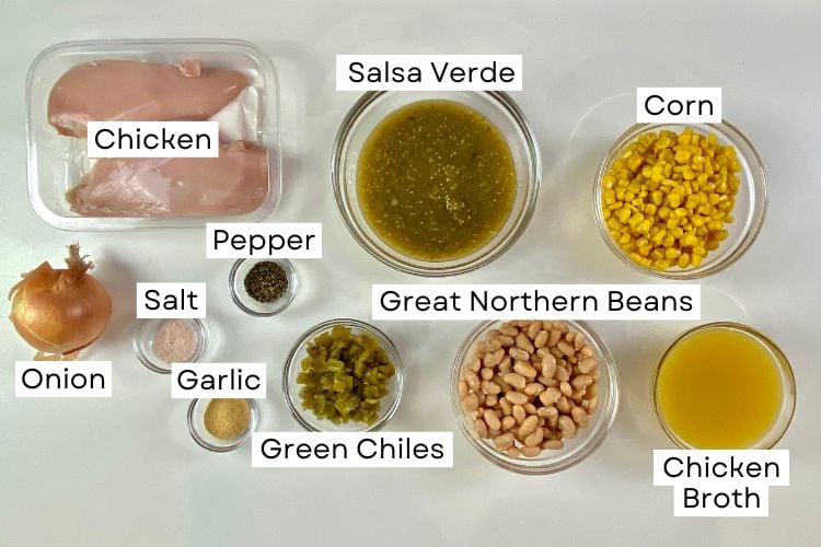 Ingredients For Green Chili Chicken