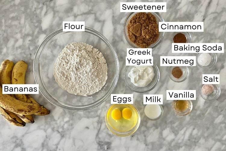 Ingredients For Healthy Banana Bread