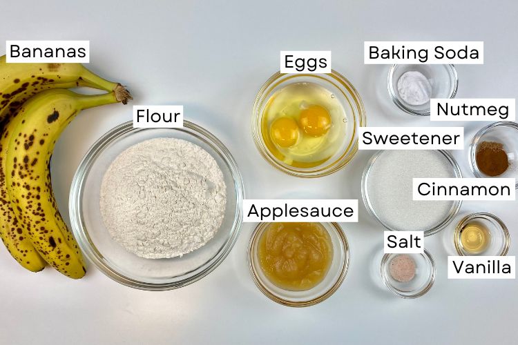 Ingredients For Healthy Banana Muffins
