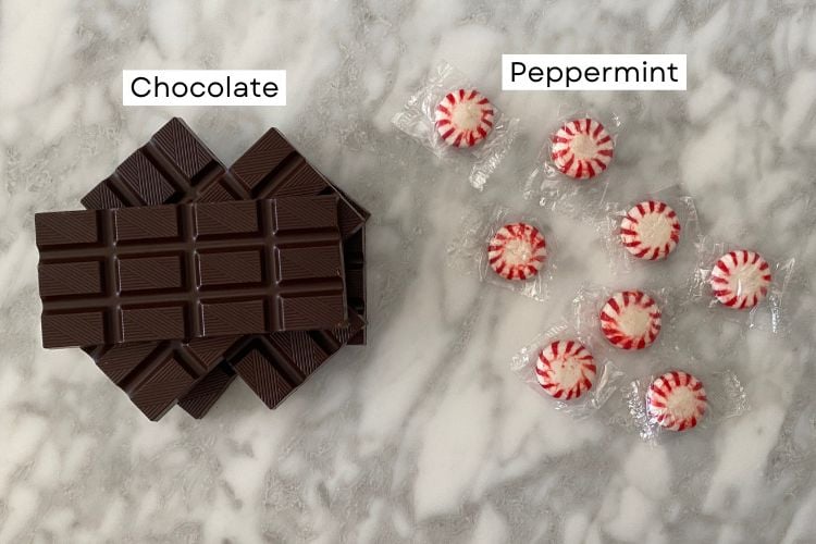 Ingredients For Peppermint Bark