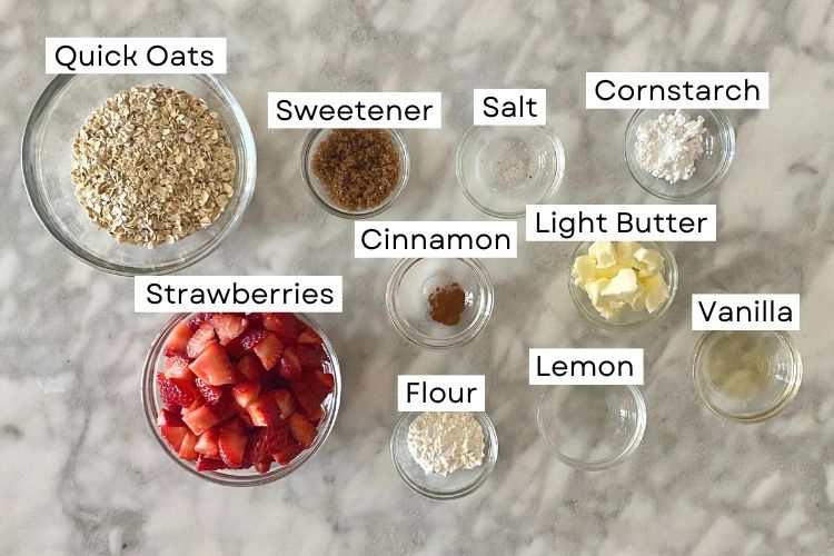 Ingredients For Strawberry Crumble