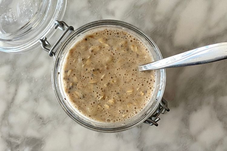 Ingredients Mixed In Jar