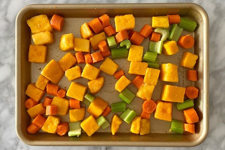 Ingredients On Sheet Pan