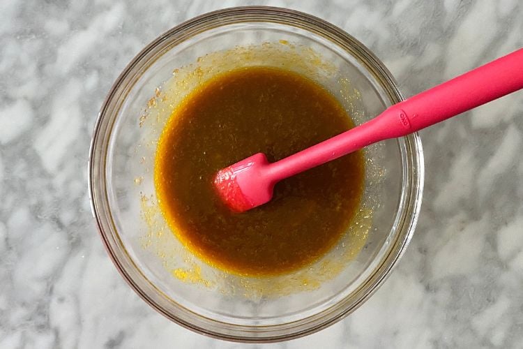 Ingredients combined in bowl