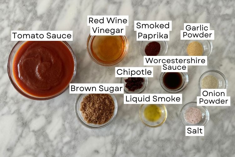 Ingredients for BBQ sauce