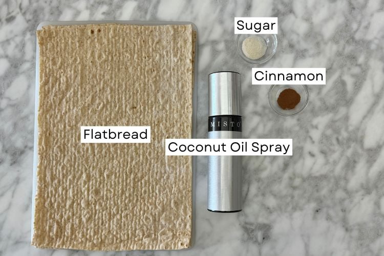 Ingredients for churro chips