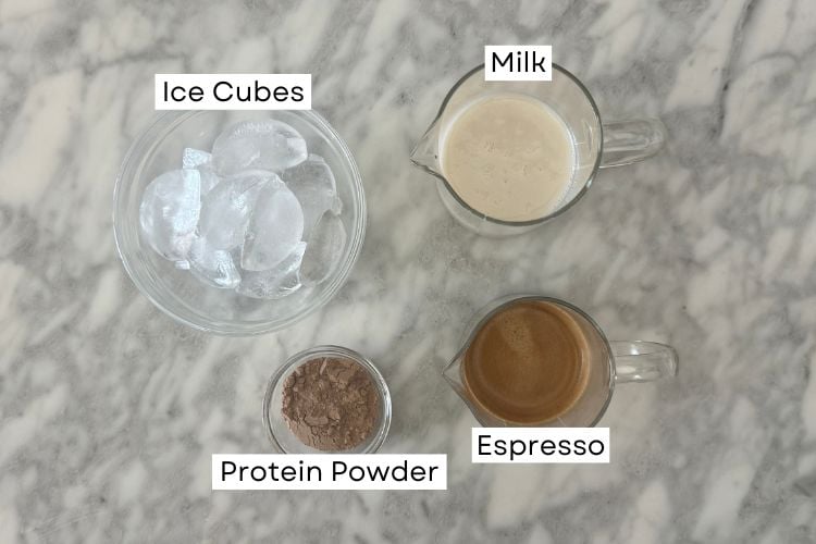 Ingredients for protein coffee
