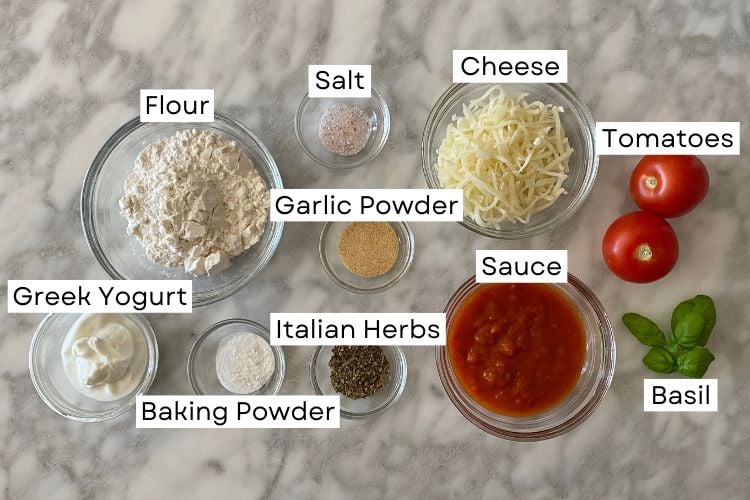 Ingredients for protein pizza