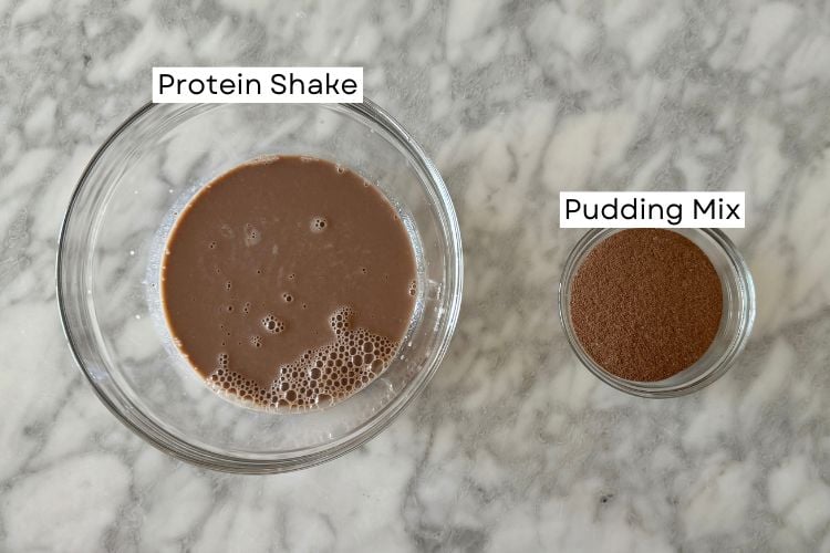 Ingredients for protein pudding