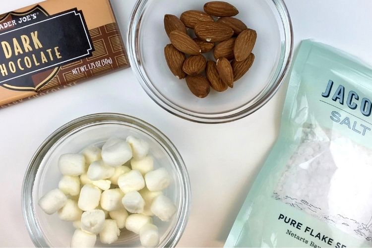 Ingredients for the Easy Homemade Chocolate Bars