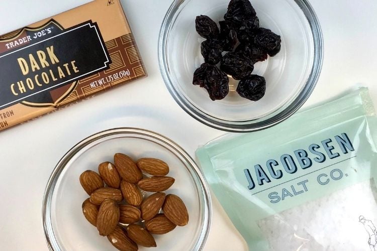 Ingredients for the Homemade Chocolate Bars