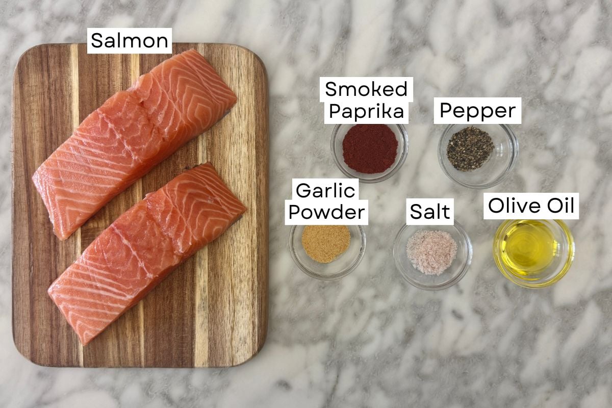 Ingredients needed for air fryer salmon