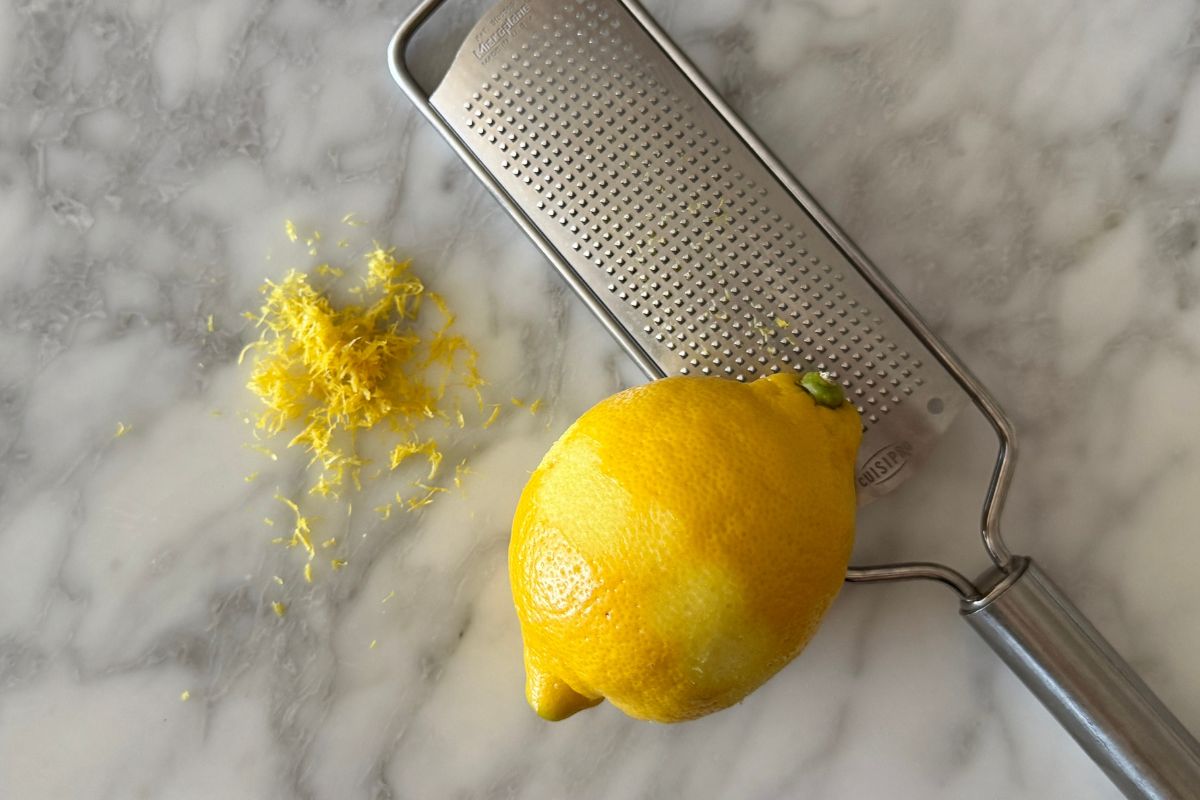 Lemon zested