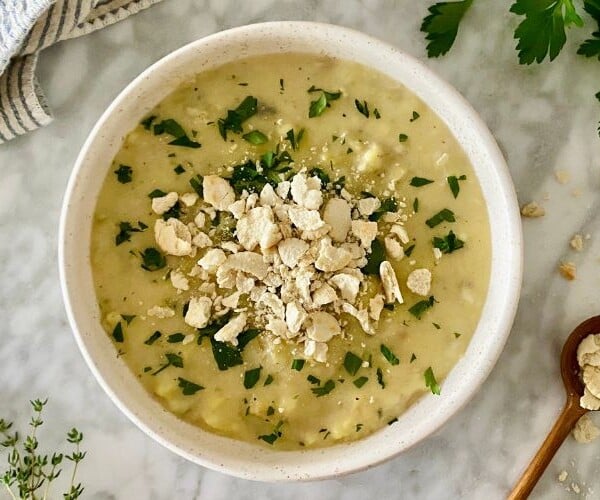 Lightened Up New England Clam Chowder