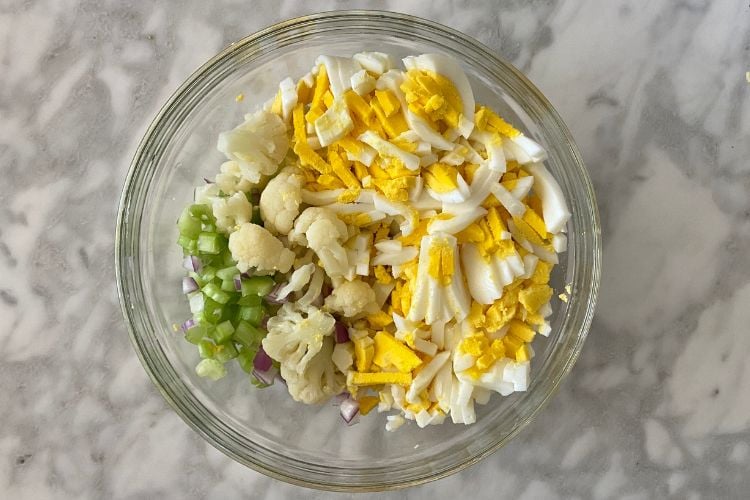 Low Carb Cauliflower Potato Salad