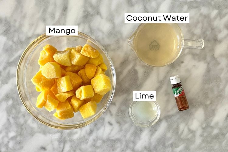 Mango Popsicles Ingredients
