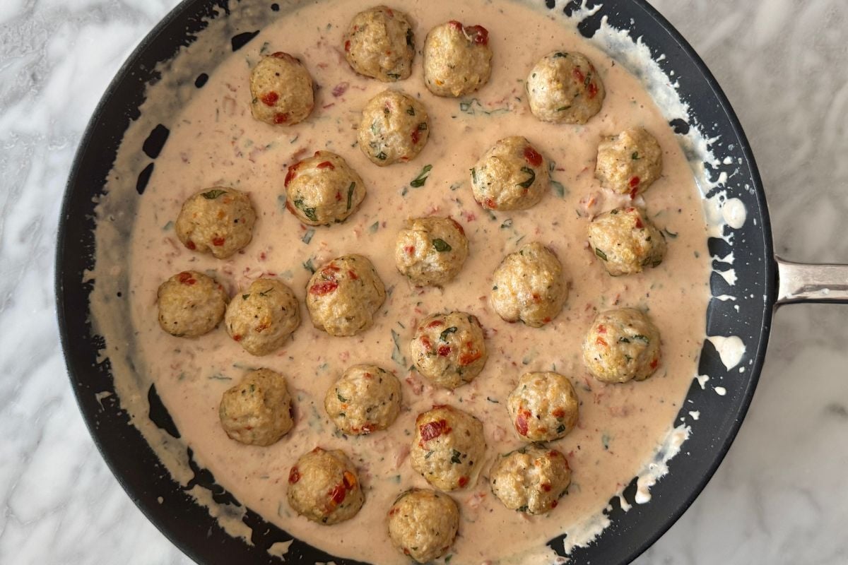 Marry me meatballs in the creamy sauce