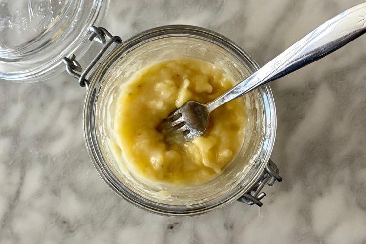 Mashed Banana In A Jar