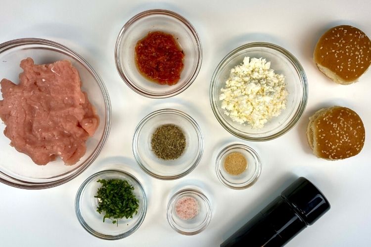 Mediterranean turkey burger ingredients
