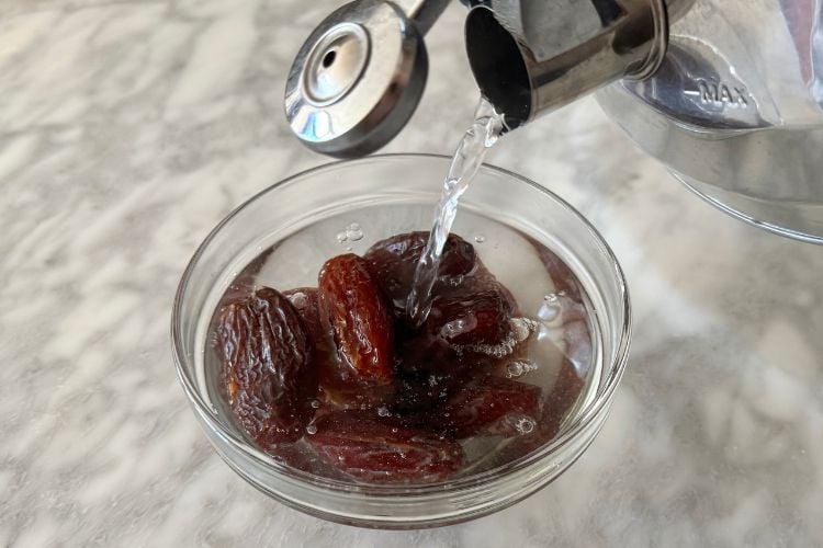 Medjool dates in a bowl
