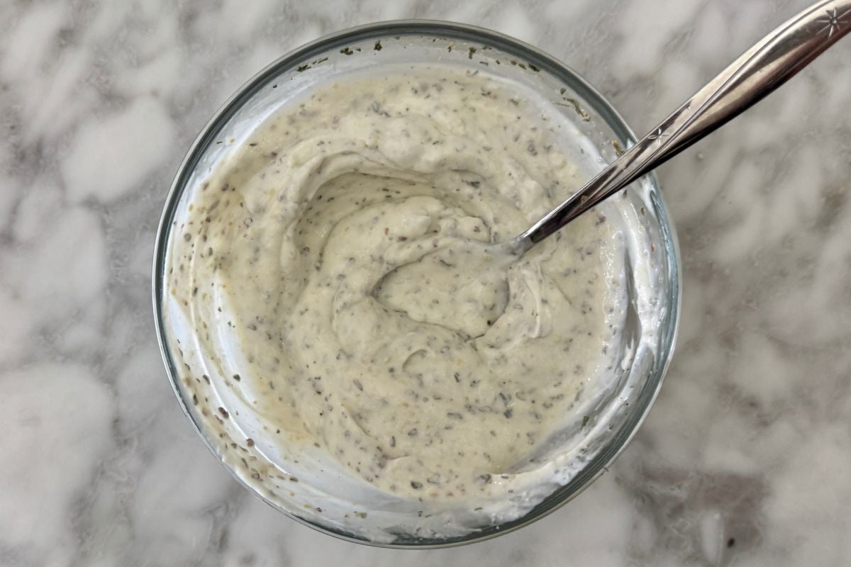 Mixed dressing for chicken grape salad