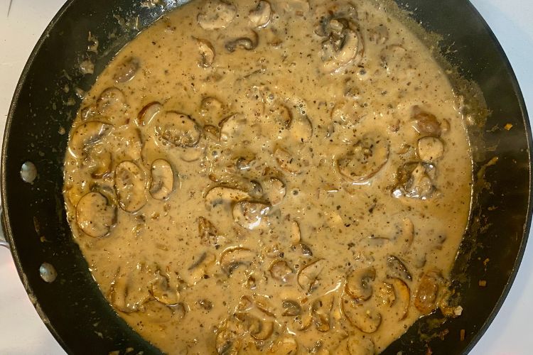 Mushroom Alfredo With Jar Sauce