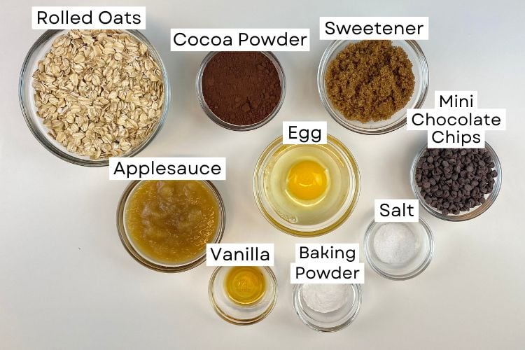Oatmeal Chocolate Cookies Ingredients