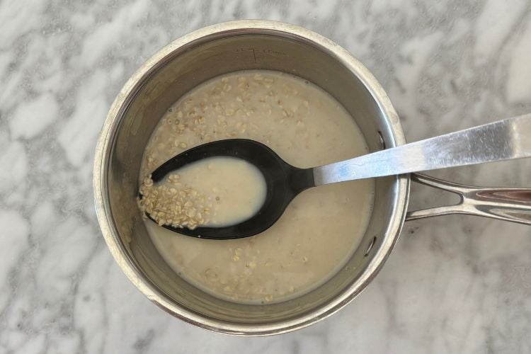 Oats in almond milk